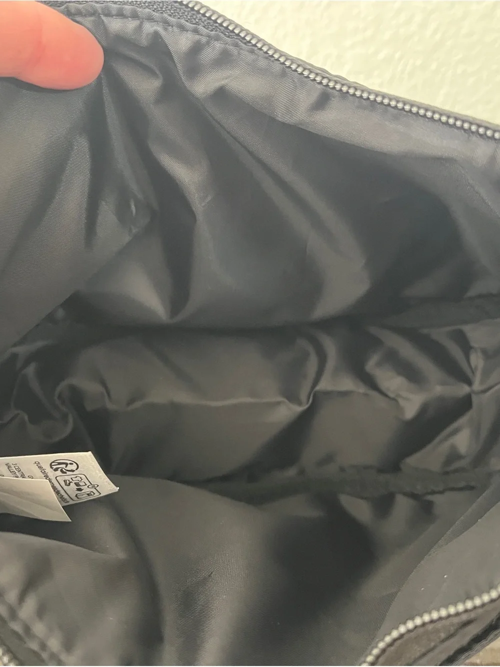 Black Gymshark Crossbody Sling Bag